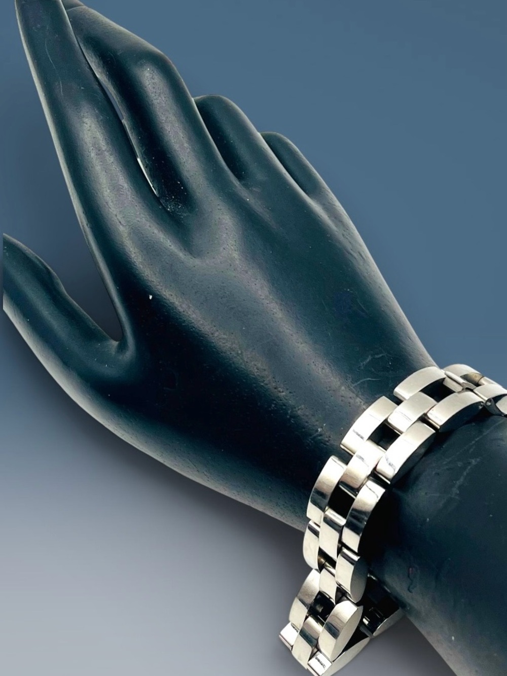 Men’s Stainless Steel Watch Link Style Chain Bracelet Substantial Statement